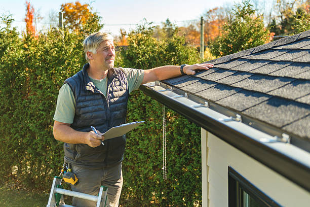 Professional Roof Inspection technician working in Bridgehampton, NY